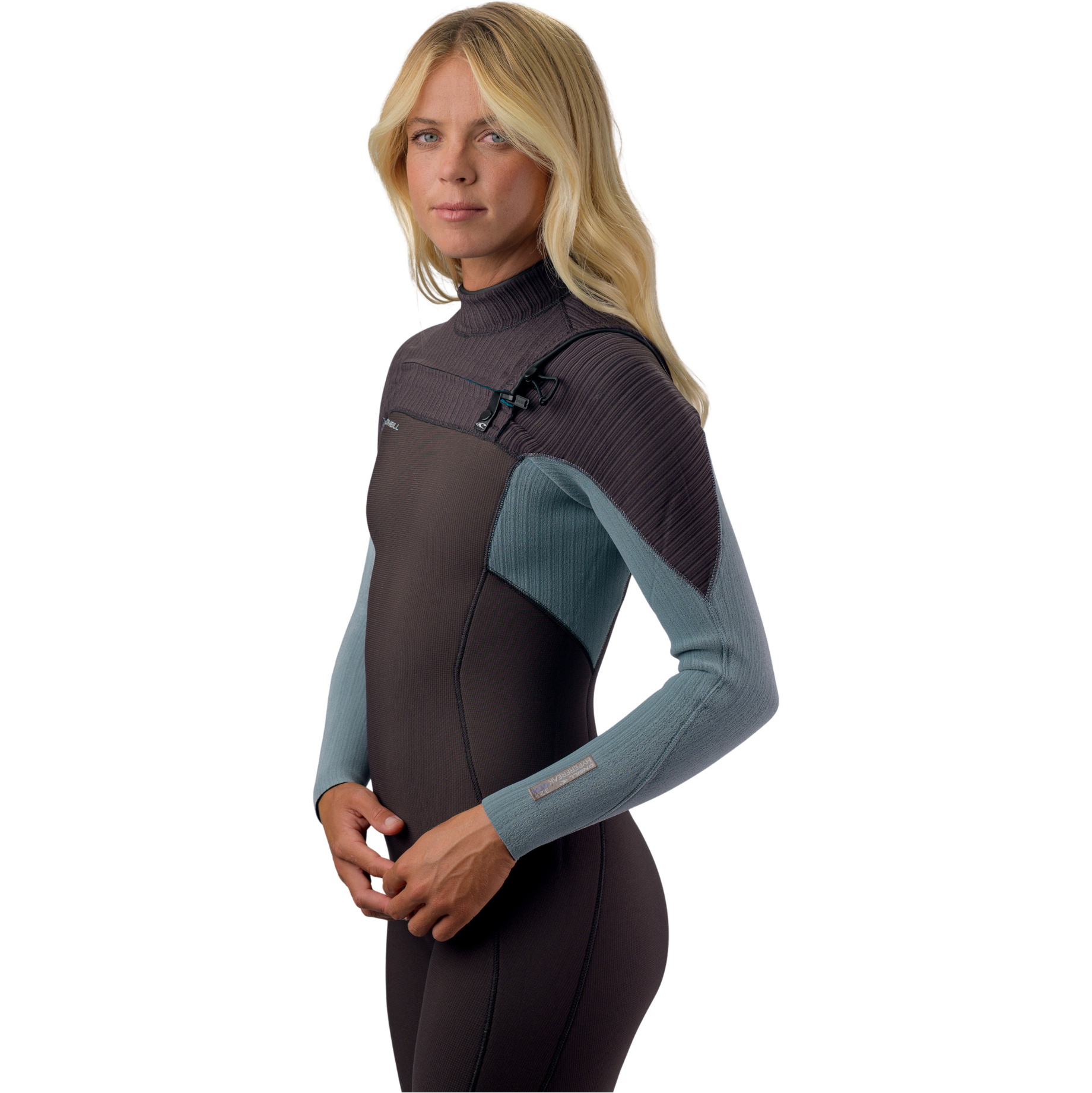 2026 O'Neill Frauen Hyperfreak 3/2mm+ Brustrei&szlig;verschluss Neoprenanzug 5348 - Arabica / Trade Winds
